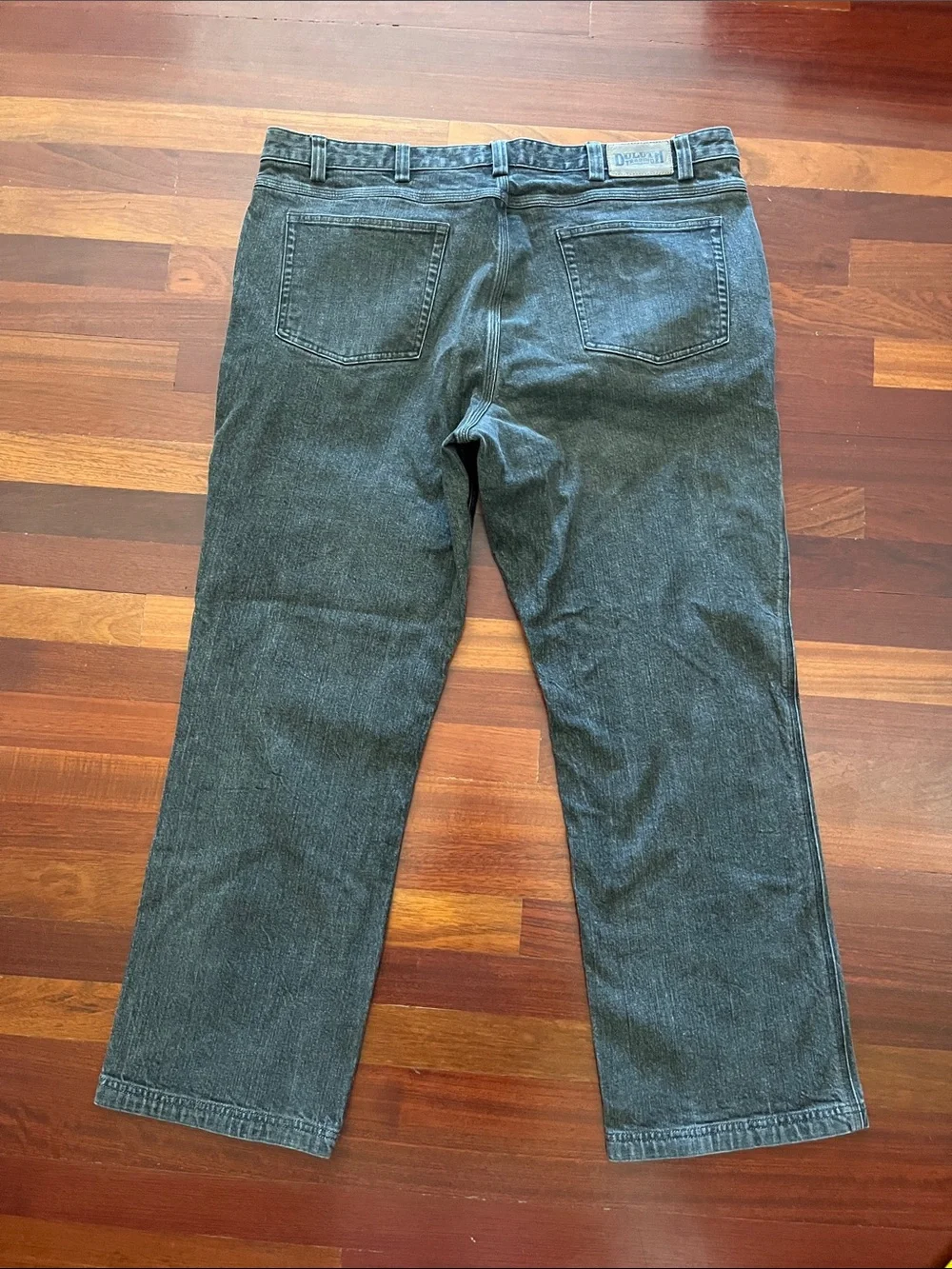 Mens 44x32 Duluth Flex Ballroom Jeans Gray
